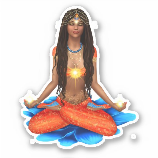 ヒンズー教ヨガピースナマステシール シール (正面)