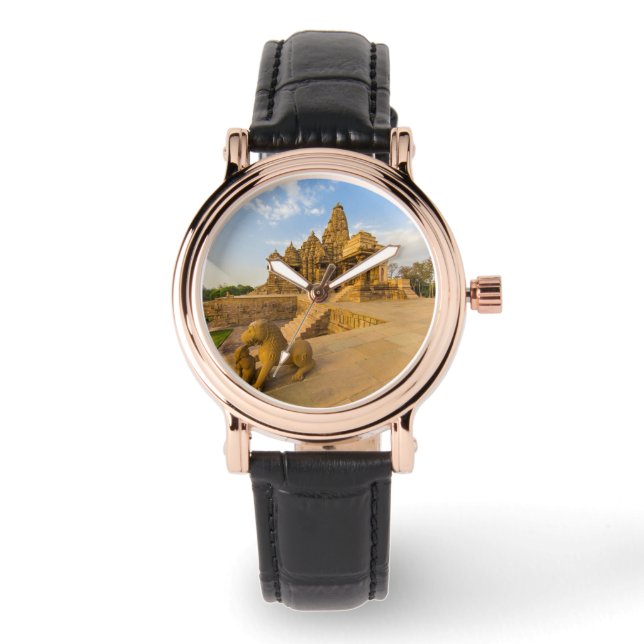 ヒンズー教寺院アットカジュラホ 腕時計 (正面)