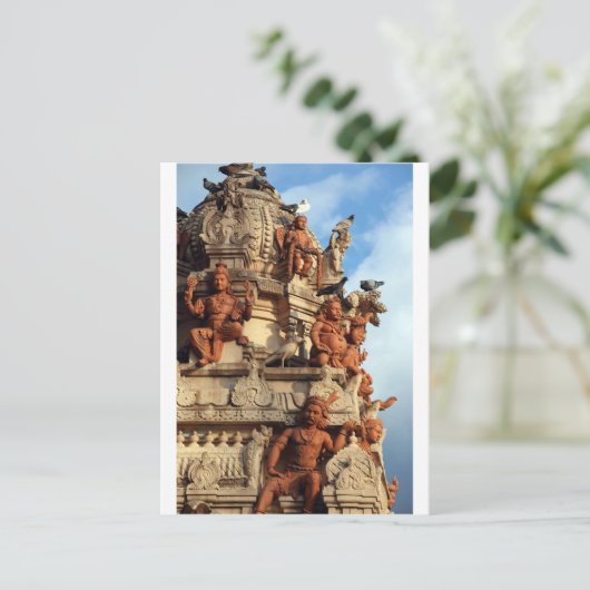 ヒンズー教寺院ゴプラムバトゥケーブスマレーシア ポストカード (スタンド正面)