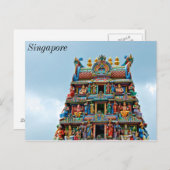 ヒンズー教寺院リトルインディアシンガポール ポストカード (正面/裏面)
