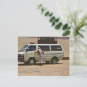 ヒンズー教寺院、上師に会う ポストカード (スタンド正面)