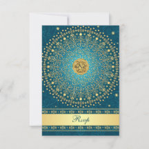 ヒンズー教 ガネーシュ ティール ゴールド スクロール 結婚式 出席・欠席 返信 カード