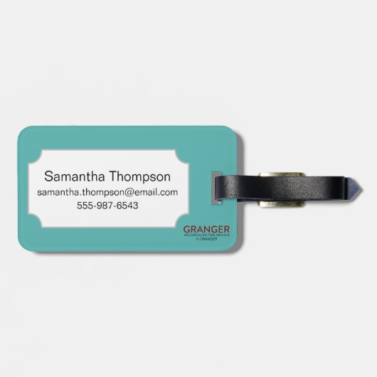 ヒンズー教: Vishnu ラゲッジタグ (裏面横)