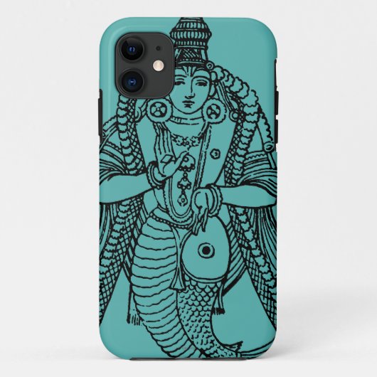 ヒンズー教: Vishnu Case-Mate iPhoneケース (裏面)