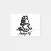 ヒンズー教AdiyogiまたはAdhiのヨーガ行者のShiva Mahadevのオウム ポストイット (正面)