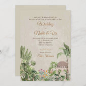 ヒンズー結婚式招待状結婚インディアンのカード 招待状 (正面/裏面)