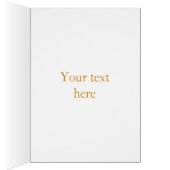 ヒンズー語のオムシンボル4" x 5.6"グリーティングカード (内側 (右))