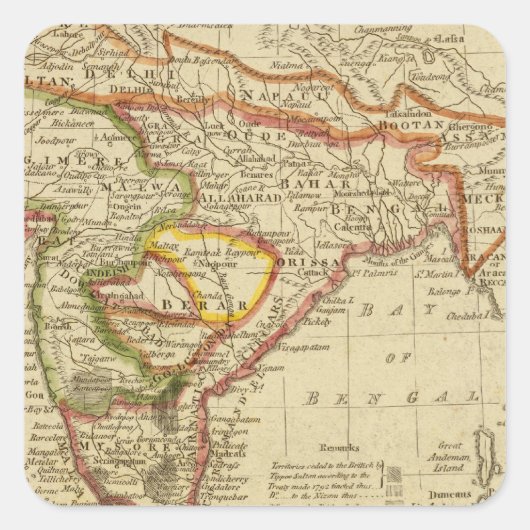 ヒンズー語またはインド スクエアシール (正面)