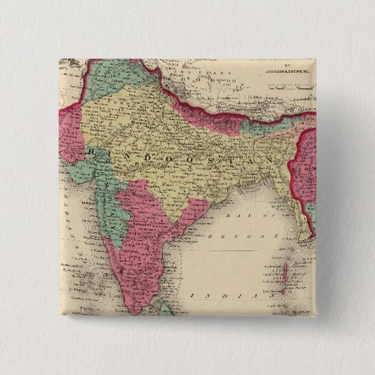 ヒンズー語または英国インド 缶バッジ (正面)