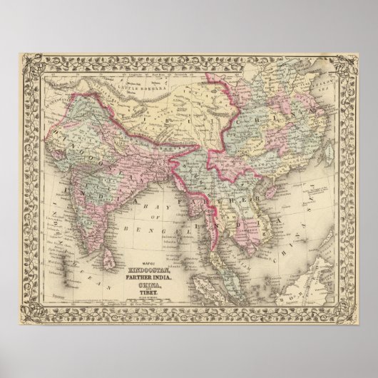 ヒンズー語、遠くインド、中国、チベット2 ポスター (正面)