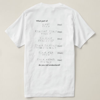 ヒンズー・ミルナー型推論 Tシャツ