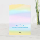 ヒンディハッピーバースデーパステルウォーターカラーウォッシュ カード (裏面)