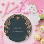 ヒンディヘナメーンディインディアンスタイルブライダルシャワー ペーパープレート (パーティー)