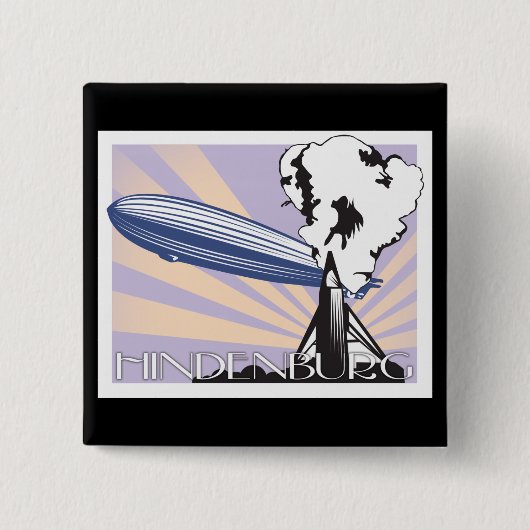ヒンデンブルク 缶バッジ (正面)