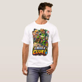 ヒントが必要 – おもしろ探偵カエルTシャツ Tシャツ (正面フル)