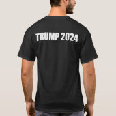 ヒントに対する税なし(白い文字) Tシャツ (裏面)