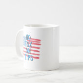 ヒントに税なし – 愛国的なコーヒーマグ コーヒーマグカップ (正面左)