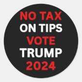 ヒントに課税トランプ2024アメリカを取り戻すプロ – ラウンドシール (正面)