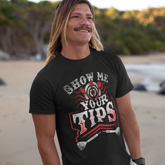 ヒントを表示する – おもしろい Dartのチャンピオン Tシャツ