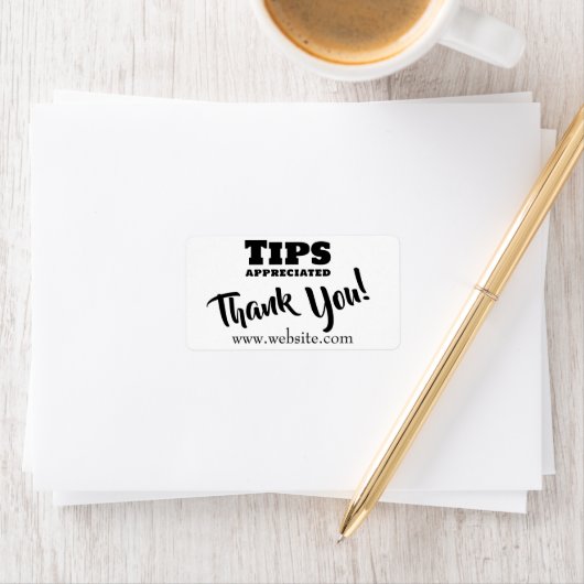 ヒント感謝の現金の無料Jarウェブサイトのリンク ラベル (インサイチュ)