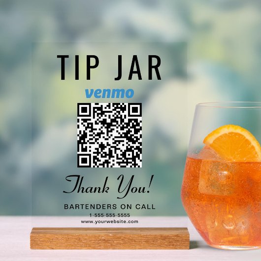 ヒントJarベンモQRコード澄ん アクリルサイン