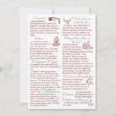 ヒンドゥーの結婚の儀式ピーコックジャイプール宮殿 招待状 (裏面)