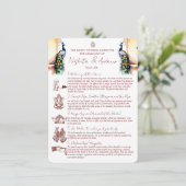 ヒンドゥーの結婚の儀式ピーコックジャイプール宮殿 招待状 (スタンド正面)