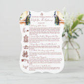 ヒンドゥーの結婚の儀式ピーコックジャイプール宮殿 招待状 (スタンド正面)