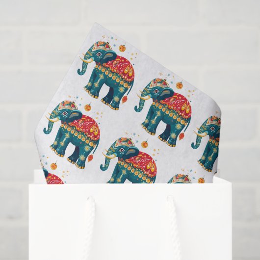 ヒンドゥーフェスティバルデコール 薄葉紙 (ギフトバッグ)