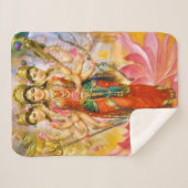 ヒンドゥー三女神 シェルパブランケット (正面(横))