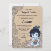 ヒンドゥー南華蘭ベビー命名式招待状 招待状 (正面)