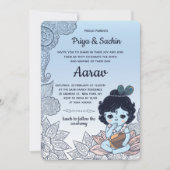 ヒンドゥー南華蘭ベビー命名式招待状 招待状 (正面)