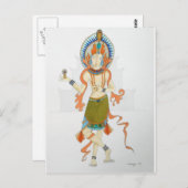 ヒンドゥー教のオリジナル芸術を用いたハガキ ポストカード (正面/裏面)