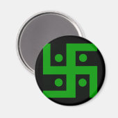 ヒンドゥー教のスワスティカ マグネット (正面/裏面)