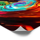 ヒンドゥー教のハヌマン神のポートレート | AI Art ポスター (角)