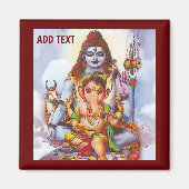 ヒンドゥー教の夜 マグネット (正面)