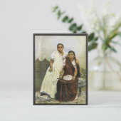 ヒンドゥー教の女性 ポストカード (スタンド正面)