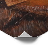 ヒンドゥー教の女神ダーガとタイガーアートのポスター ポスター (角)