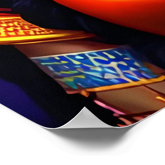 ヒンドゥー教の女神マリアマンのポートレート | AI Art ポスター (角)