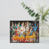 ヒンドゥー教の神々 ポストカード (スタンド正面)