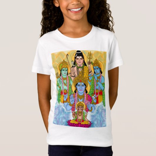 ヒンドゥー教の神々Tシャツ Tシャツ (正面)