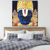 ヒンドゥー教の神の主ヴィシュヌ・ティルパティ絵画ペルマル キャンバスプリント (インサイチュ (寝室))