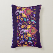 ヒンドゥー教の神ガネーシャとインディアンのシンボル アクセントクッション (正面(垂直))