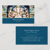 ヒンドゥー教の神ガネーシュ、ヒンズー教、宗教 名刺 (正面/裏面)