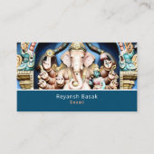 ヒンドゥー教の神ガネーシュ、ヒンズー教、宗教 名刺 (正面)