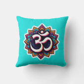 ヒンドゥー教の神クリシュナ枕とオムデザイン背面 クッション (裏面)