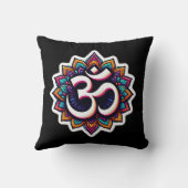 ヒンドゥー教の神ゲネシュ/オムデザイン付きゲネシャ枕 クッション (裏面)