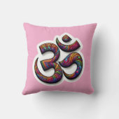 ヒンドゥー教の神ゲネシュ/オムデザイン付きゲネシャ枕 クッション (裏面)