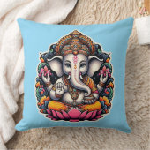 ヒンドゥー教の神ゲネシュ/ゲネシャ枕 クッション (ブランケット)