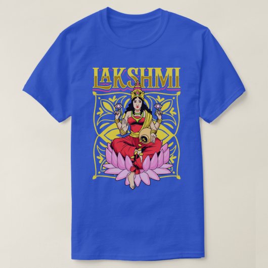 ヒンドゥー教の神ラクシュミ1 Tシャツ (デザイン正面)
